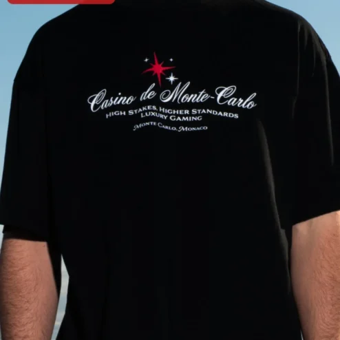 Casino de Monte-Carlo High Stakes Higher Standards Luxury Gaming Tee Monaco Travel Souvenir Shirt
