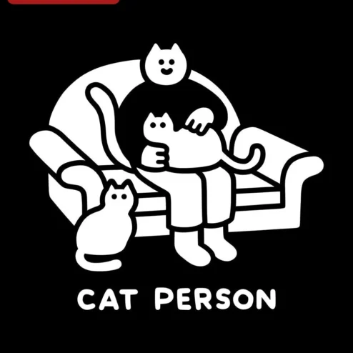 Cat Person Tee Funny Introvert Cat Lover Gift Graphic T-Shirt for Men Women Unisex