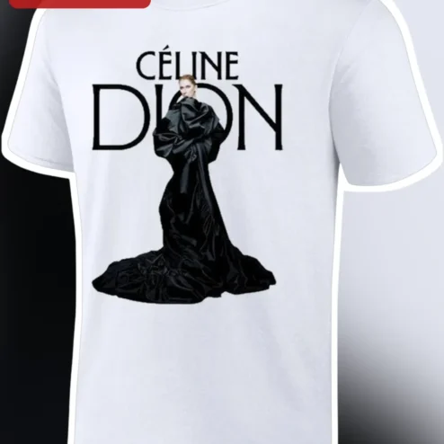 Celine Dion Vintage Pop Icon Graphic Tee Unisex White Shirt Fan Merch Gift