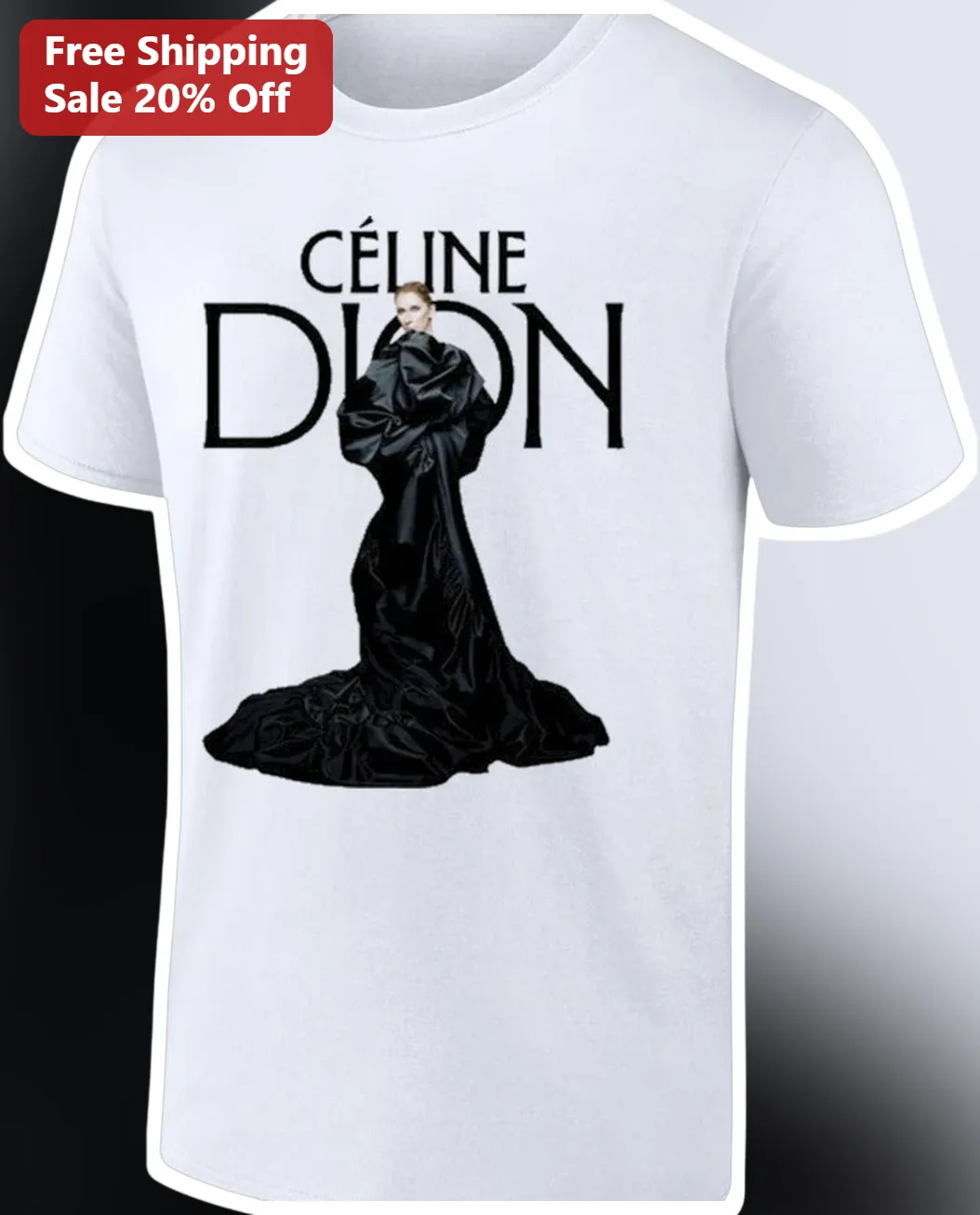Celine Dion Vintage Pop Icon Graphic Tee Unisex White Shirt Fan Merch Gift