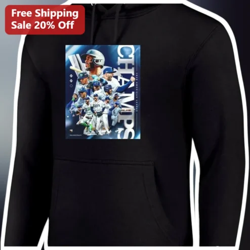 CHAMPIONS Tampa Bay Rays Baseball Hoodie Men's Sports Fan Pullover Gift