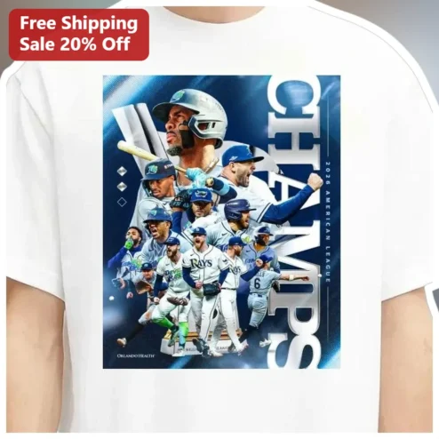 Champs 2026 American League Tampa Bay Rays Tee Baseball Championship Celebration Shirt