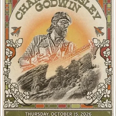 Charles Wesley Godwin Vintage Art Nouveau Concert Poster Country Music Fan Gift