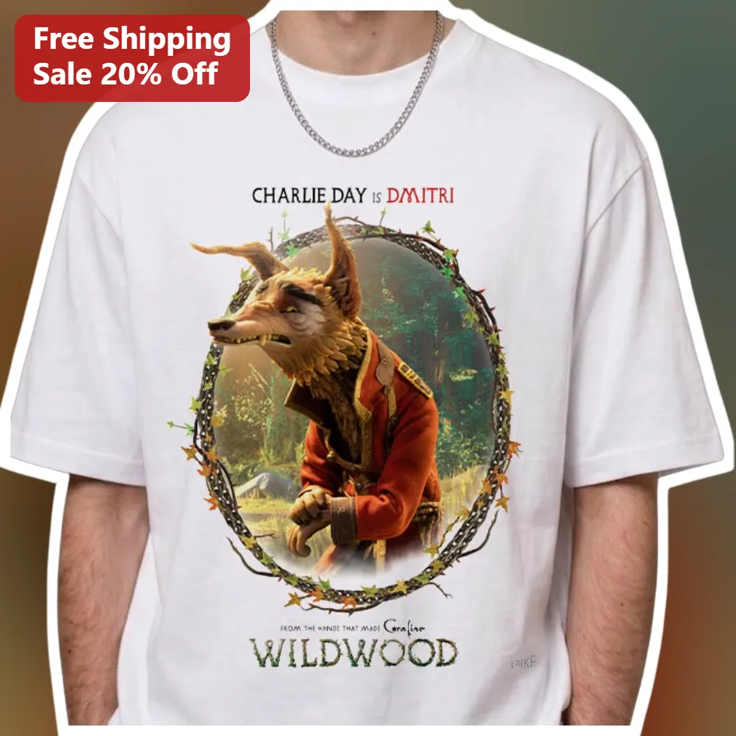 Charlie Day Is Dmitri Wildwood Movie Tee Coraline Creator Graphic Shirt