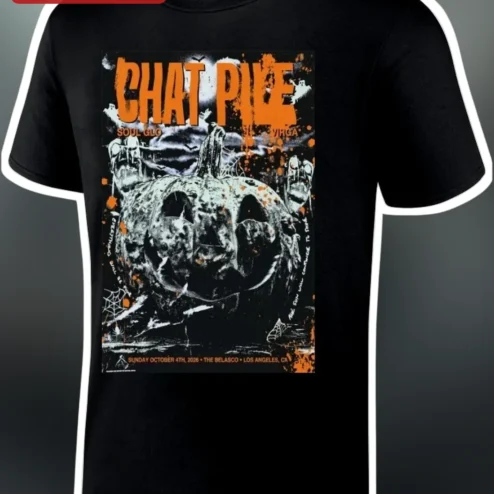 Chat Pile Soul Glo Virga Tour Graphic Tee Halloween Horror Noise Rock Merch