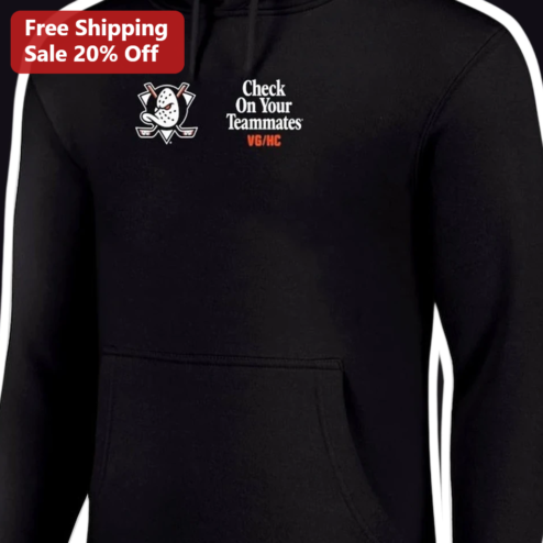 Check On Your Teammates Hoodie Mental Health Awareness Gift for Men Women