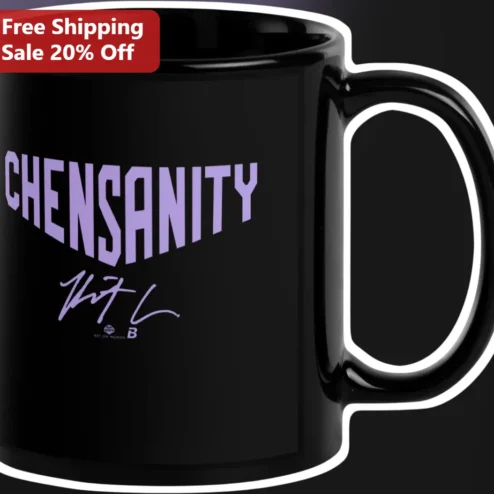 Chensanity Mug Signature of Chen Esports Gamer Coffee Cup Black Ceramic