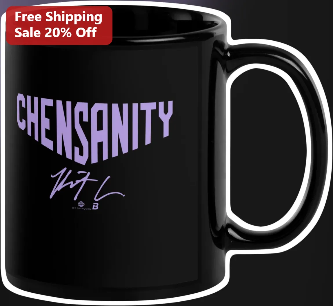 Chensanity Mug Signature of Chen Esports Gamer Coffee Cup Black Ceramic