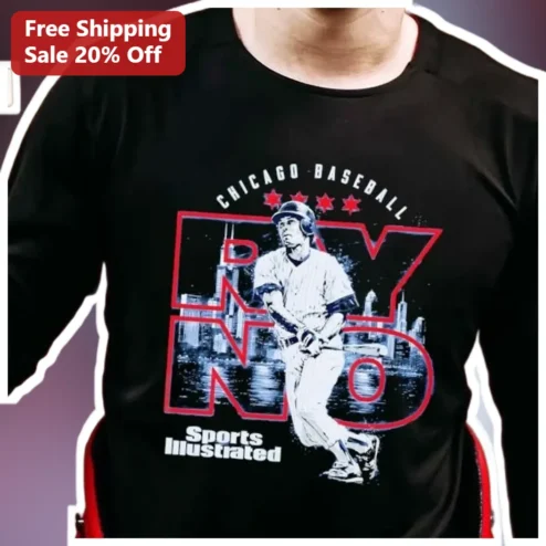Chicago Baseball Dyno Vintage Graphic Tee Sports Illustrated Style Shirt