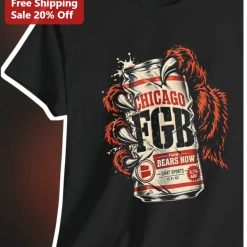 Chicago FGB From Bears Now Tee NFL Football Fan Vintage Graphic Shirt