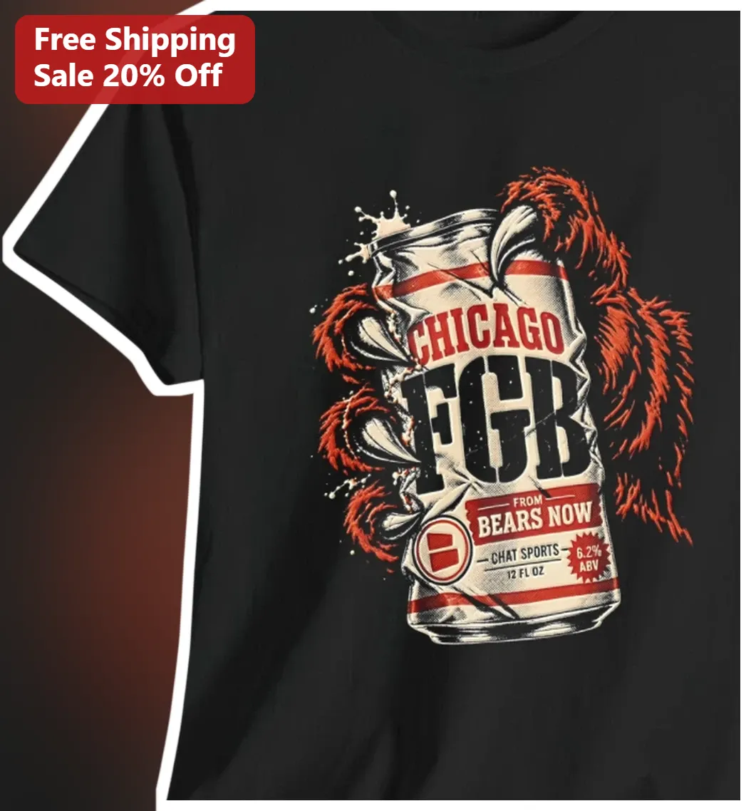 Chicago FGB From Bears Now Tee NFL Football Fan Vintage Graphic Shirt