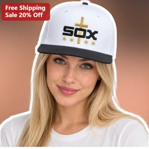 Chicago White Sox Hat Faith Cross Embroidered Snapback Baseball Cap