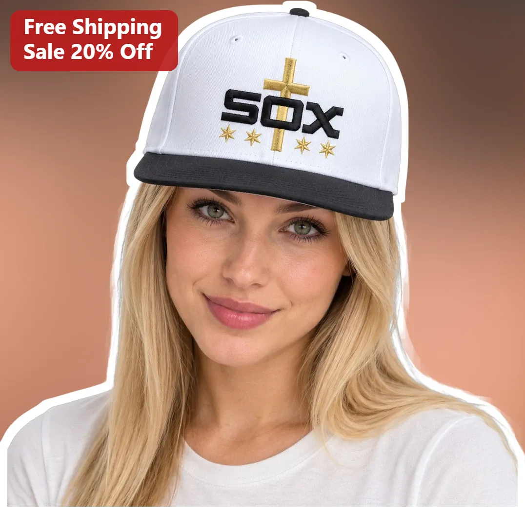 Chicago White Sox Hat Faith Cross Embroidered Snapback Baseball Cap