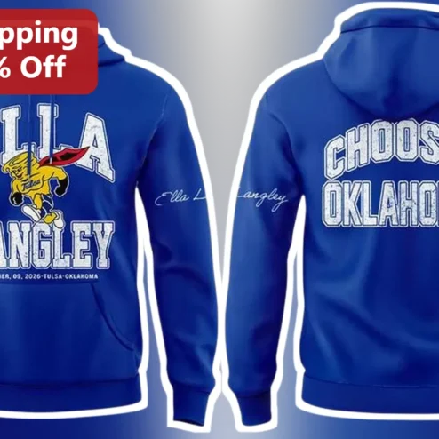 CHOOSIN' OKLAHOMA Hoodie University of Tulsa Golden Hurricane Personalized Signing Day Gift