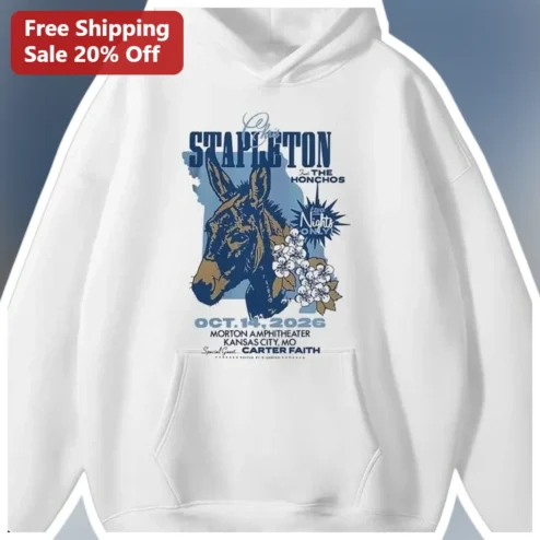 Chris Stapleton The Honchos Hoodie Country Music Fan Merch Vintage Tour Style Sweatshirt Gift