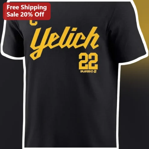 Christian Yelich 22 Milwaukee Brewers Baseball Fan Tee