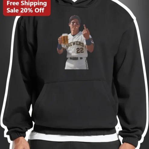 Christian Yelich Hoodie Milwaukee Brewers Baseball Fan Pullover Funny Beer Mug Gift