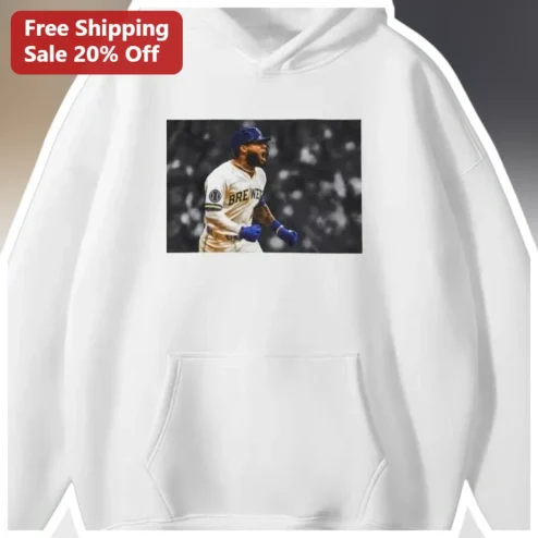 Christian Yelich Milwaukee Brewers Celebration Pullover Hoodie