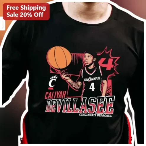 Cincinnati Bearcats Tee Jalen Adams Basketball Player Graphic Shirt for Men Women