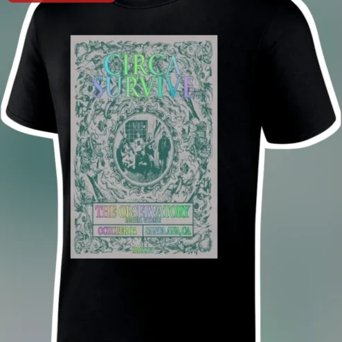 Circa Survive The Observatory Vintage Concert Poster Graphic Tee