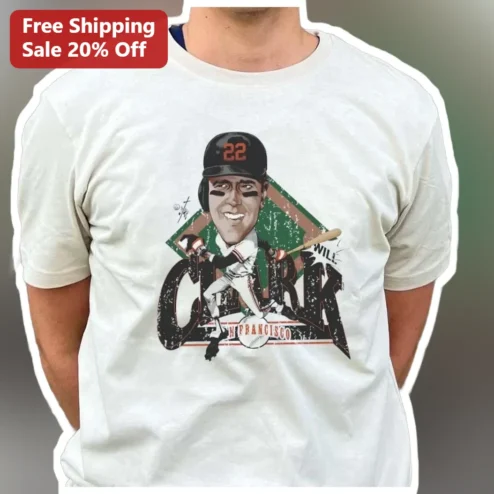 CLARK SAN FRANCISCO Vintage Baseball Player Graphic Tee Will Clark Style Gift