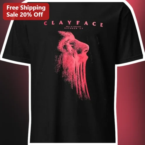Clayface Tee Horror Movie Merch DC Comics Villain Retro Graphic Shirt