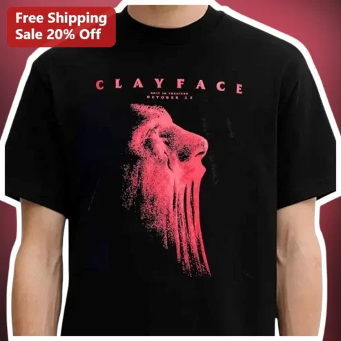 CLAYFACE Tee Movie Merch Horror Villain Graphic T-Shirt for DC Fans