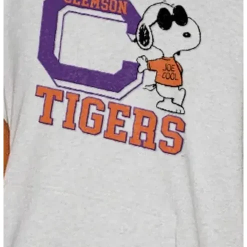 Clemson Tigers Joe Cool Snoopy Vintage Collegiate Tee
