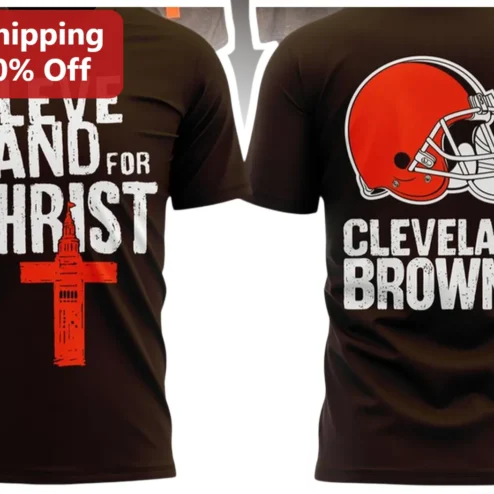 Cleveland For Christ Cleveland Browns Tee Christian Faith Football Shirt Gift