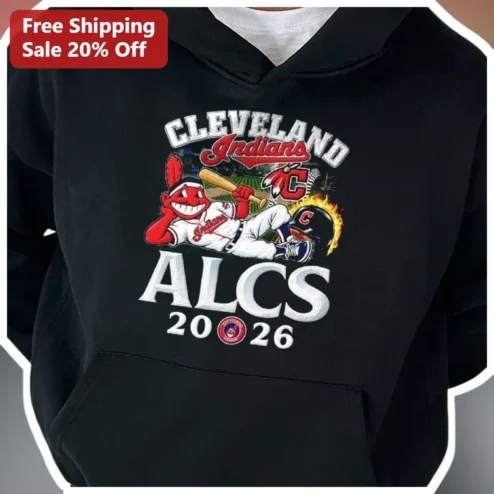 Cleveland Guardians ALCS 2026 Hoodie Chief Wahoo Vintage Mascot Baseball Fan Apparel