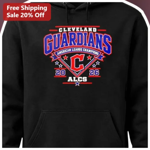 Cleveland Guardians ALCS American League Champions Hoodie 2026 Baseball Fan Gear