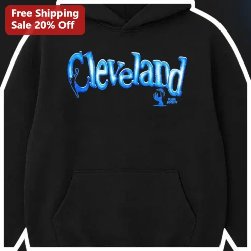 Cleveland Hoodie Black Pullover Sweatshirt Ohio City Pride Streetwear Gift for Men Women