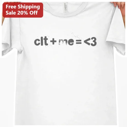 Clt Me <3 Love Equation Graphic Tee for Couples