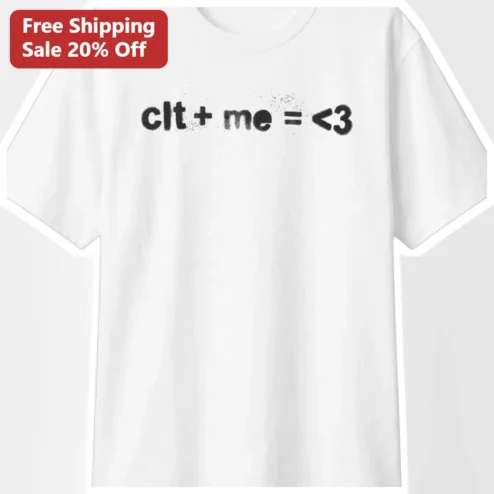 CLT ME <3 Tee Charlotte to Portland Maine Couple Gift Long Distance Love Equation Shirt