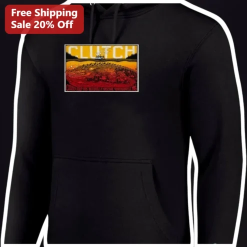 Clutch October 23rd 2025 Bluesville Vicksburg MS Hoodie Southern Rock Band Tour Merch