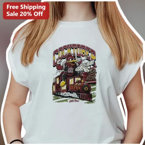 COCKTOBER Funny Rooster Beer Mug Graphic Tee for Men Women Oktoberfest Halloween Party Gift