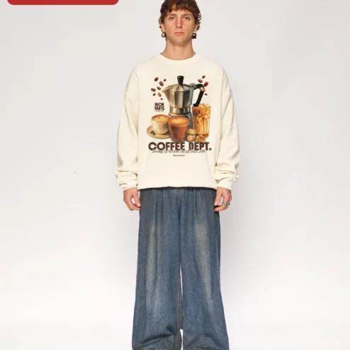 COFFEE DEPT. Serving Up Nervous Energy Sweatshirt Coffee Lover Gift
