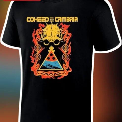 Coheed and Cambria Vintage Prog Rock Band Graphic Tee Unisex Cotton Shirt