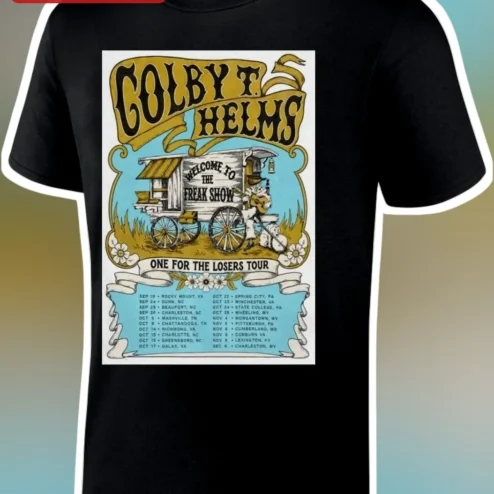 Colby T. Helms Welcome To The Freak Show One For The Losers Tour Vintage Graphic Tee