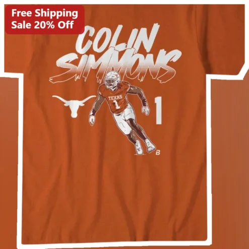 Colin Simmons Texas Longhorns Football Player Graphic Tee
