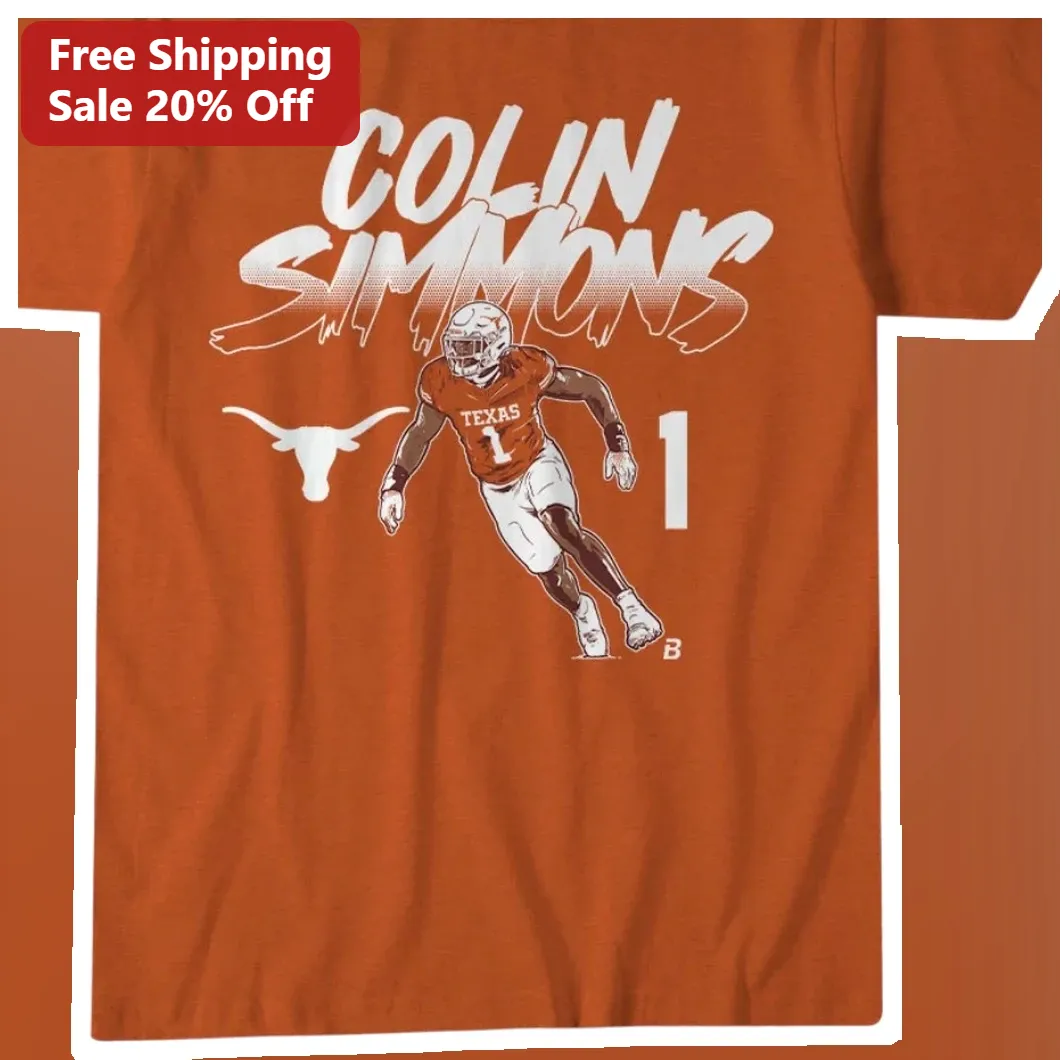 Colin Simmons Texas Longhorns Football Player Graphic Tee