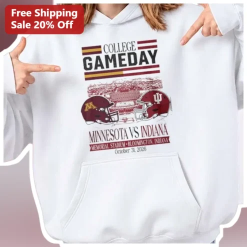 College Gameday Minnesota Vs Indiana Hoodie Big Ten Football Fan Gear