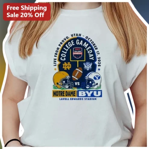 College Gameday Notre Dame vs BYU Tee Week 7 ESPN College GameDay Fan Shirt