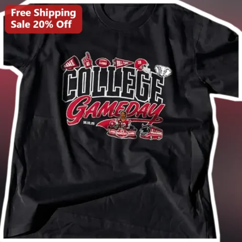 College Gameday Tee Men's Varsity Style Football Fan Shirt for Tailgating and Game Day