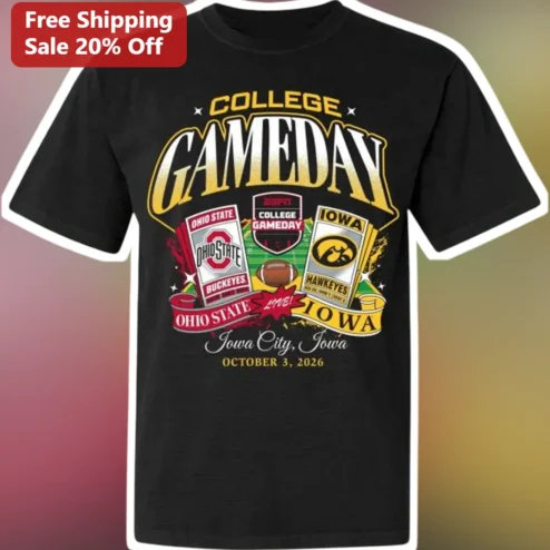 College GameDay Tee Vintage ESPN College Football Gameday Apparel for Fans