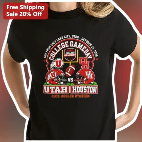 College GameDay Utah vs Houston Tee Big 12 Conference Football Fan Shirt