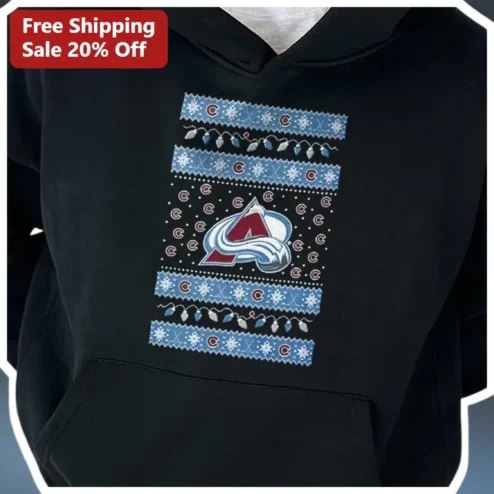 Colorado Avalanche Ugly Christmas Sweater Hoodie NHL Hockey Fan Holiday Gift
