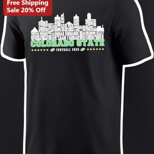 Colorado State Football 2026 Tee CSU Rams College Fan Gear Shirt