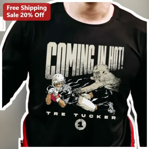Coming In Hot Long Sleeve Shirt Vintage Football Player Graphic Gift for Athletes