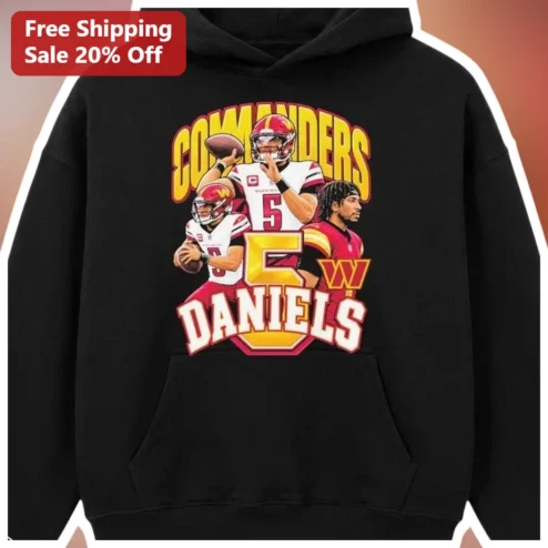 Commanders Daniels Jayden Football Player Hoodie